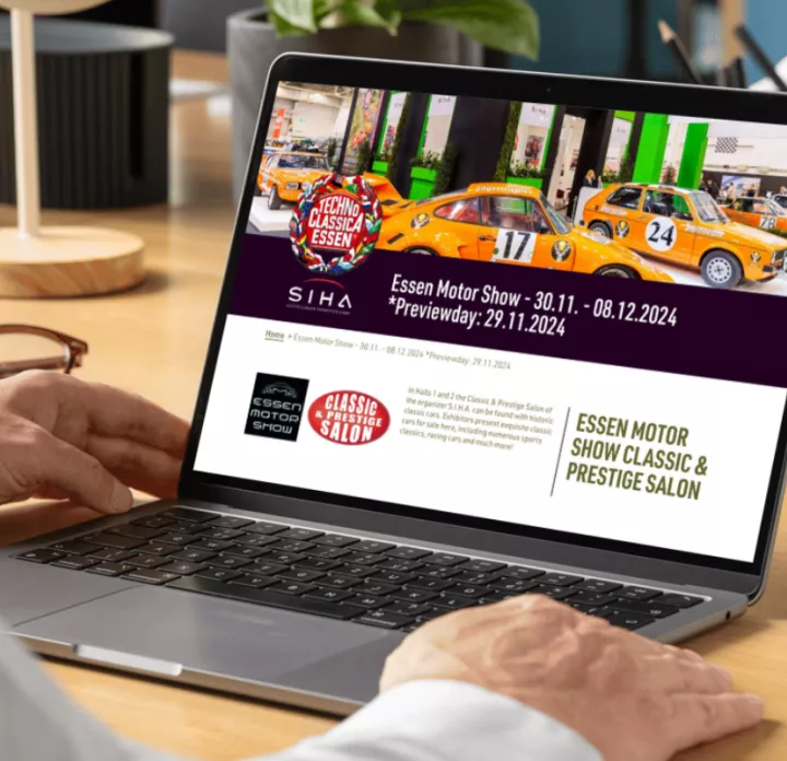 Mockup van de website 