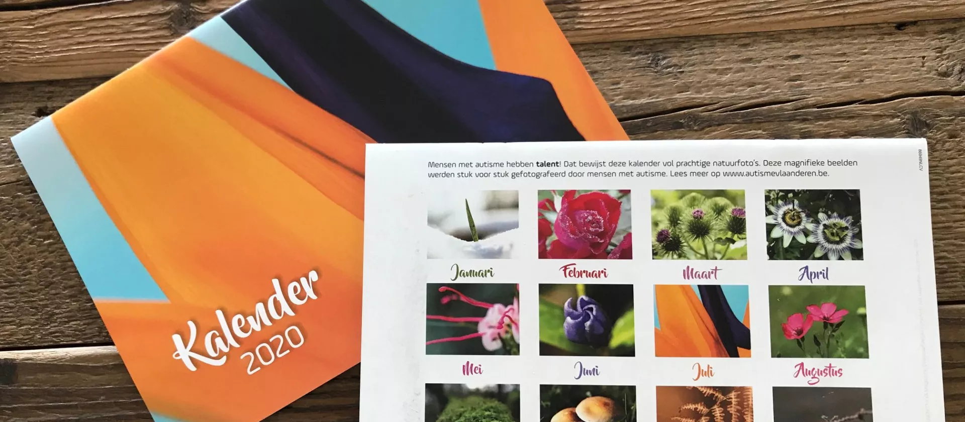Afbeelding van de kalender van de Vlaamse Vereniging Autisme 2020