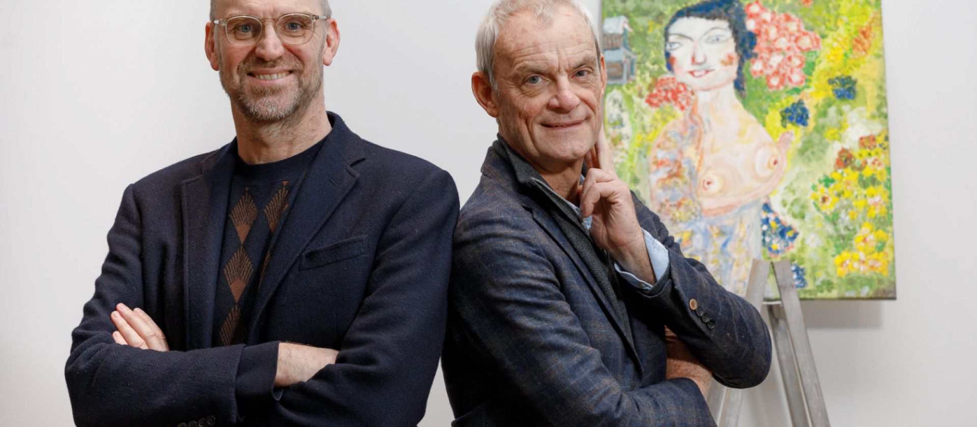 Hans Bourlon en Joost Bourlon bij het Kunstuur