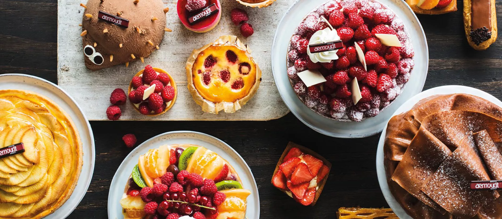 Bakkerij Aernoudt assortiment taarten