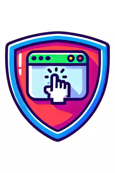 Een schild waarop een website staat uitgebeeld 