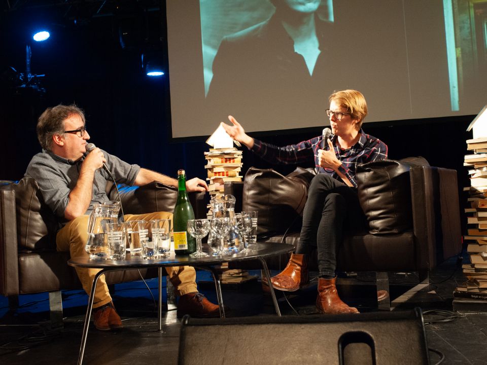 Maarten_Boudry op zijn boekvoorstelling