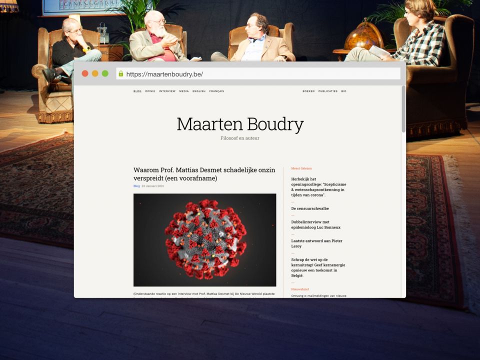 site maarten Boudry Frontpage