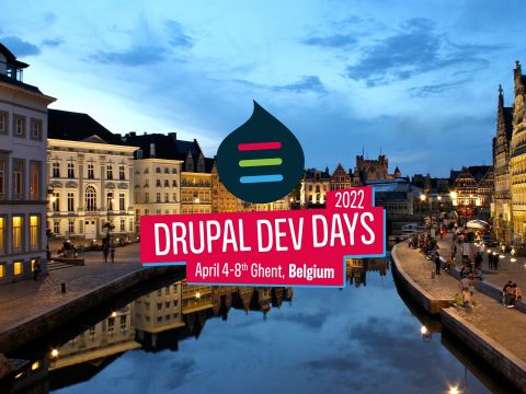 Drupal Dev Days 2022 - van 4 tem 8 april in Gent