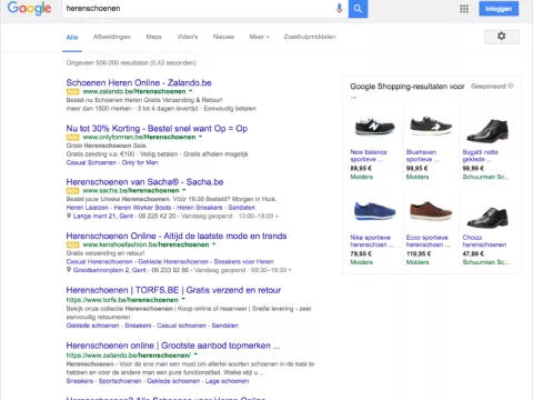 browser venster herenschoenen