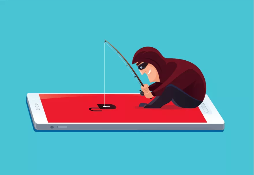 DNS Belgium en FOD Economie voeren strijd tegen frauduleuze websites op Crimineel vist op een GSM