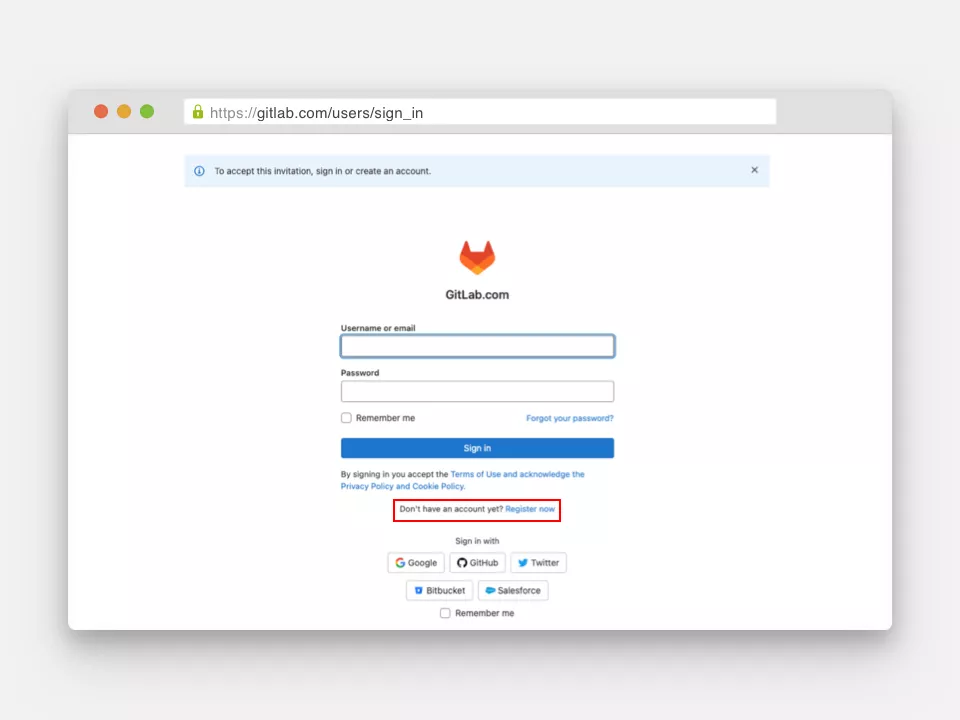 Screenshot accepteer uitnodiging