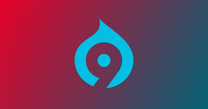 Drupal 9 logo (niet het officiële logo, dit is nog niet gekend)