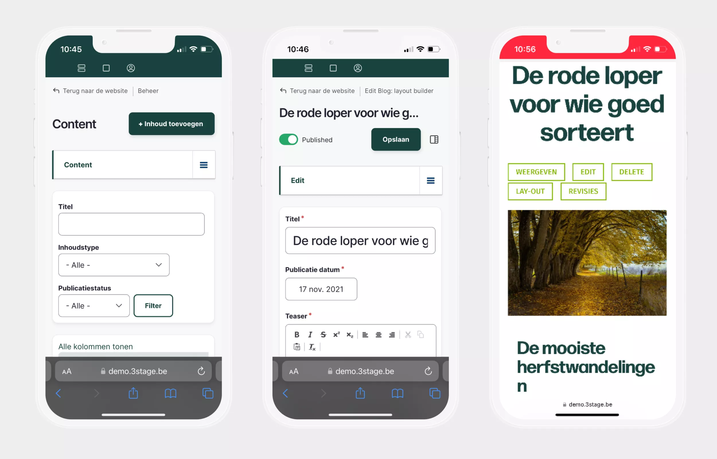 Beheer op mobiel Beheer op mobiel