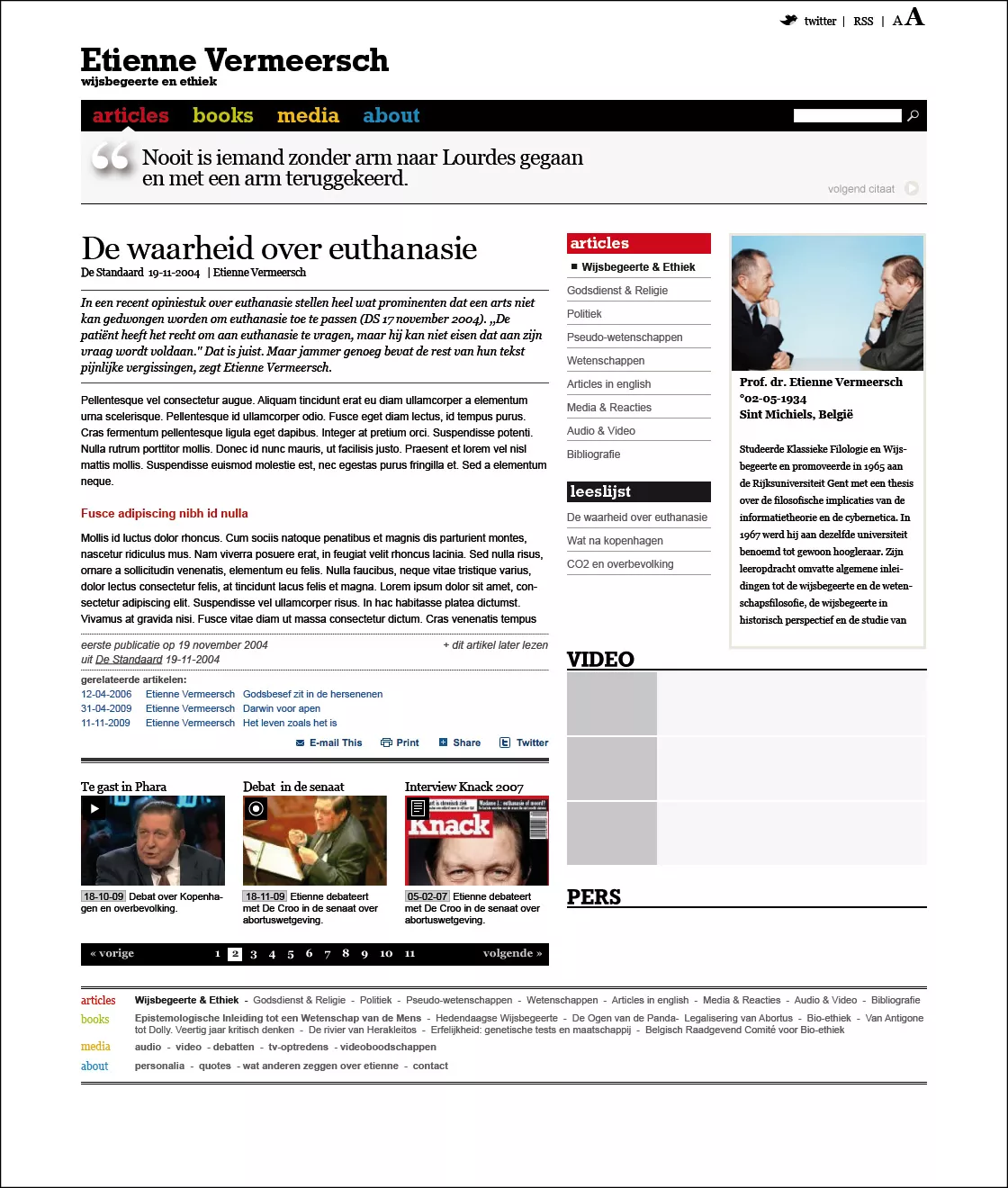 Afbeelding vorige site Etienne Vermeersch uit 2010 Afbeelding vorige site Etienne Vermeersch uit 2010