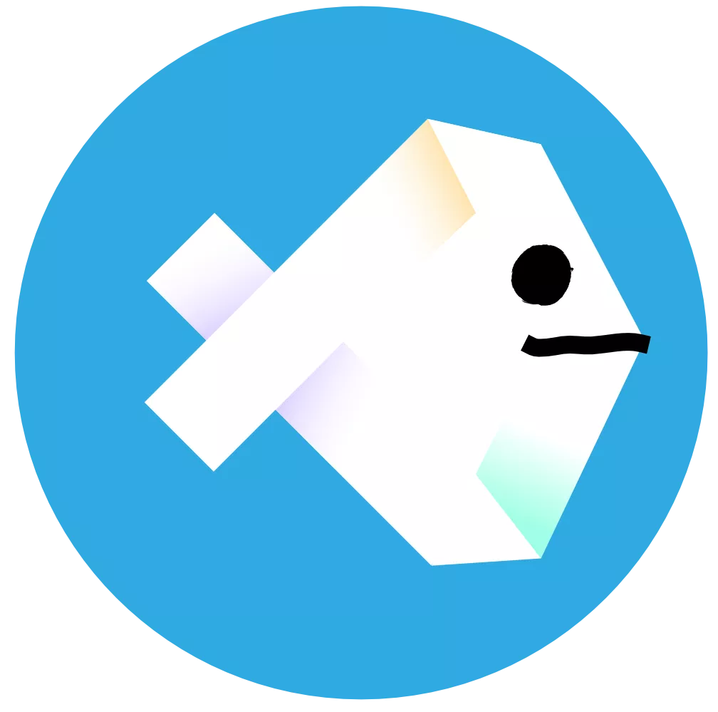 4sign logo omgevormd tot een vis 4sign logo omgevormd tot een vis